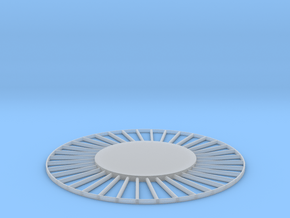 3/4" Scale High Fan Grill  in Tan Fine Detail Plastic