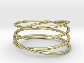 Spiral Band in 18k Gold Plated Brass