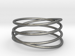 Spiral Band in Polished Silver