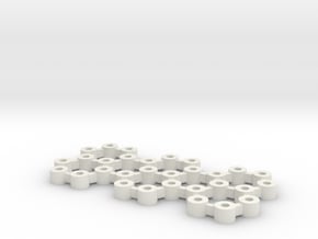 FD3, Titan Lite: väliholkkisetti in White Natural Versatile Plastic