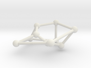 Möbius ladder M_10 in White Natural Versatile Plastic