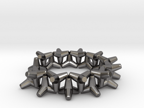 tetrapod cuff bracelet in Polished Nickel Steel