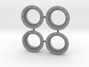 4 Portholes (1" or 26mm outside diameter) in Gray PA12