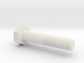 Schraube / Screw metric DIN 931 M10 x 50 in White Natural Versatile Plastic