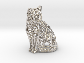 Sitting cat in Platinum