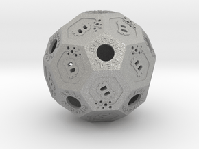 BitCoinReal-Cryptocurrency Polyhedron in Aluminum