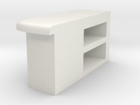 Modular Bar Counter - Left in White Natural Versatile Plastic