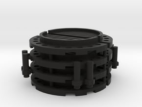 Sewer Pipe Cap Set in Black Natural Versatile Plastic