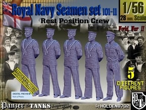 1/56 RN Seamen Rest Set101-11 in Tan Fine Detail Plastic