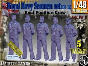 1/48 RN Seamen Rest Set101-12 in Tan Fine Detail Plastic