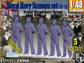 1/48 RN Seamen Rest Set101-13 in Tan Fine Detail Plastic