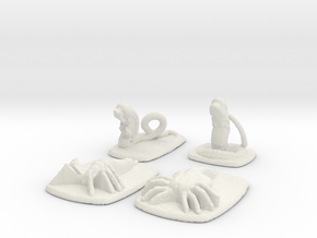 Xeno Spawner - Stages 1 & 2  in White Natural Versatile Plastic: 15mm