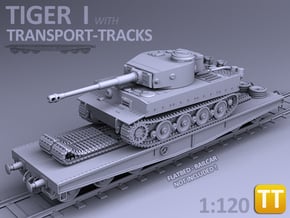 TIGER I - (Transport version) - (1:120) TT in Smooth Fine Detail Plastic