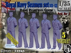 1/35 RN Seamen Rest Set101-12 in Tan Fine Detail Plastic