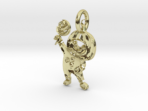 Halloween Pumpkin Boy  in 18K Yellow Gold: Small