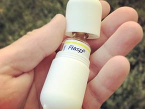 Insulin Vial Box in White Natural Versatile Plastic