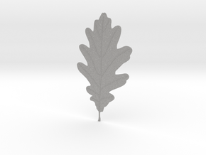 Oak tree leaf in Aluminum