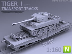 TIGER I - Transport version (N scale) in Smooth Fine Detail Plastic