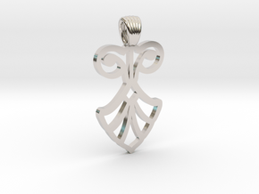 Art Deco Flower [pendant] in Platinum