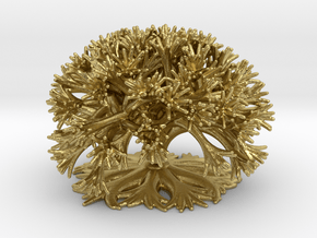 Curly Tree: 10 Divisions in Natural Brass