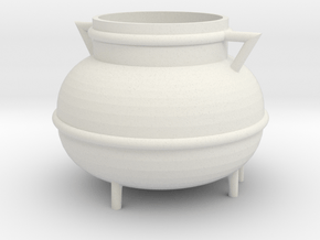 Kessel, Cauldron (115x115x90mm) in White Natural Versatile Plastic