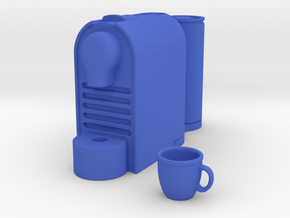 Coffee Machin 1:6 scale in Blue Processed Versatile Plastic