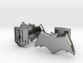 Batman cufflinks in Fine Detail Polished Silver
