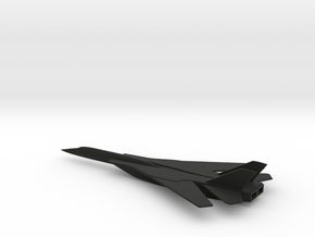 Lockheed Mach 5 Hypersonic Carrier Plane in Black Natural Versatile Plastic: 1:250