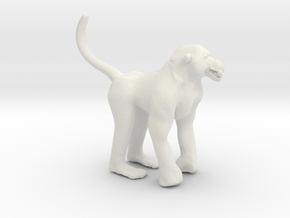 Printle Animal Baboon - 1/24 in White Natural Versatile Plastic