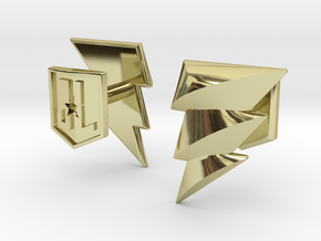 Shazam cufflinks in 18k Gold Plated Brass