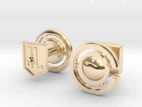 Cyborg cufflinks in 14k Gold Plated Brass