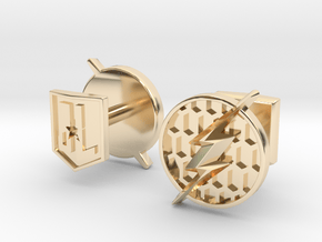 Flash cufflinks in 14k Gold Plated Brass