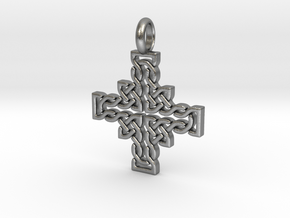 Celtic Knot / Cross Contour in Natural Silver