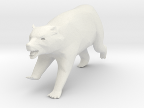 Printle Animal Brown Bear 02 - 1/24 in White Natural Versatile Plastic