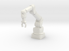 1:18 Scale Robotic Manipulator Arm NON-ARTICULATED in White Natural Versatile Plastic