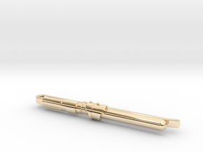 Light Saber 2 Tie Clip in 14K Yellow Gold