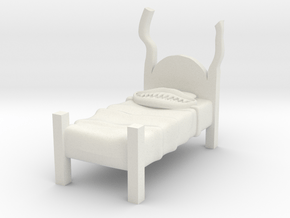 Twin Bed - Mimic in White Natural Versatile Plastic