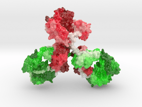 Antibody (Christmas Version) in Glossy Full Color Sandstone