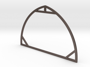 1:64 Round Barn Rafter in Polished Bronzed-Silver Steel