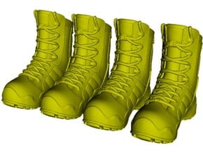 1/15 scale military boots C x 2 pairs in Tan Fine Detail Plastic