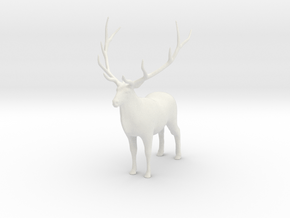 Printle Animal Wapiti - 1/24 in White Natural Versatile Plastic
