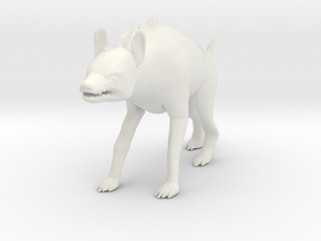 Printle Animal Hyena - 1/24 in White Natural Versatile Plastic