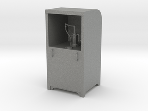 Garage Oil Dispenser Cabinet 1:24 Scale in Gray PA12