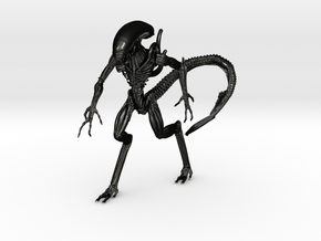 Alien in Matte Black Steel: Small