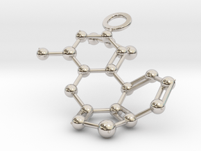 LSA molecule (medium) in Rhodium Plated Brass