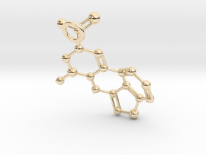 LSA molecule (Large) in 14K Yellow Gold