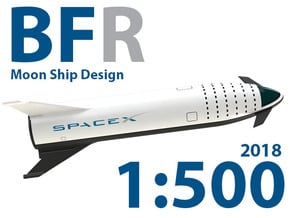 BFR Moon Mission 2018 in White Natural Versatile Plastic