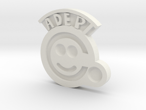 "Adeptus Factorum" Pin in White Natural Versatile Plastic