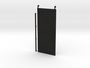 Barn Door 7"H x 3.125"W in Black Premium Versatile Plastic