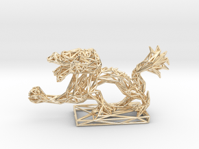 Dragon with Icosahedron in 14K Yellow Gold
